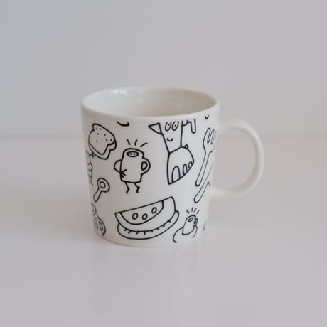 ARABIA TEEMA HELSINGIN SANOMAT MUG