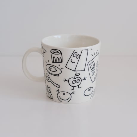 ARABIA TEEMA HELSINGIN SANOMAT MUG