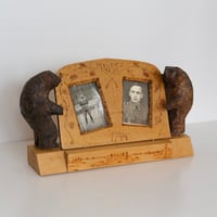 FINNISH WOODEN BEAR / PHOTO STAND