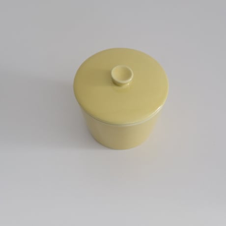ARABIA KILTA YELLOW SUGAR POT