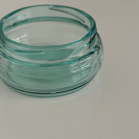 FISH MARK GLASS JAR