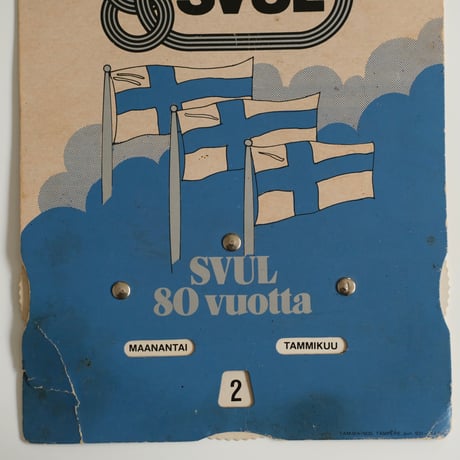 FINNISH FLAG CALENDER
