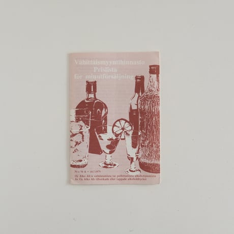 FINNISH LIQUOR STORE 'ALKO' SMALL BOOK