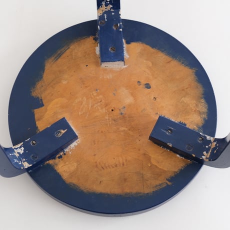 ARTEK VINTAGE STOOL DEEP BLUE PAINTED