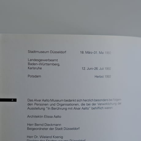 IN BERÜHRUNG MIT ALVAR AALTO
