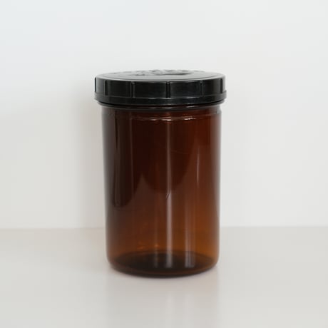 KARHULA GLASS JAR with BLACK LID