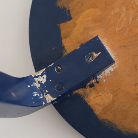 ARTEK VINTAGE STOOL DEEP BLUE PAINTED