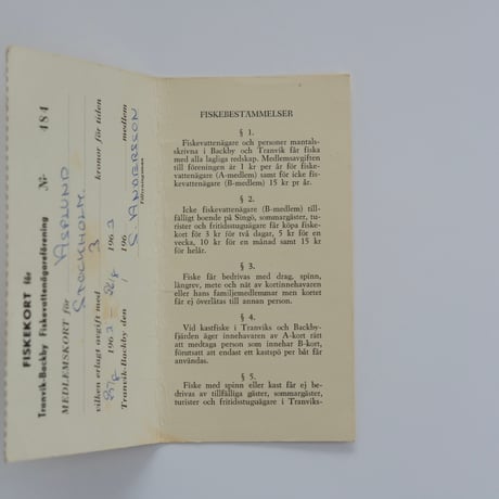 Fishing Tickets