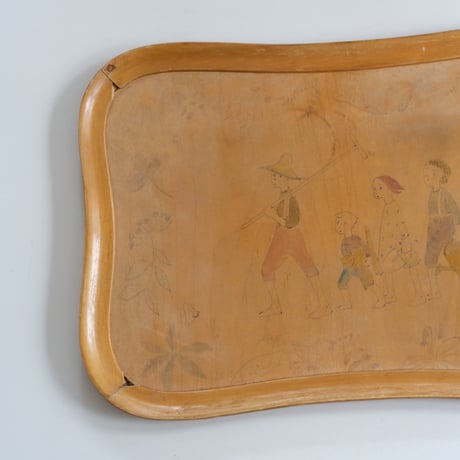 Finnish Wooden Tray (Hand painted)