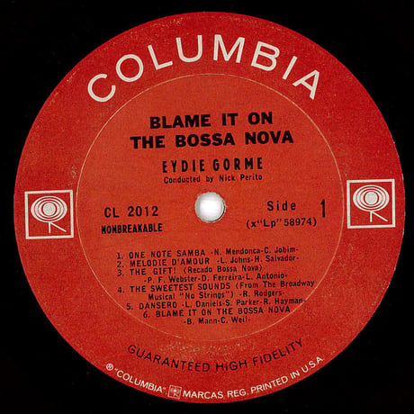 Eydie Gorme – Blame It On The Bossa Nova