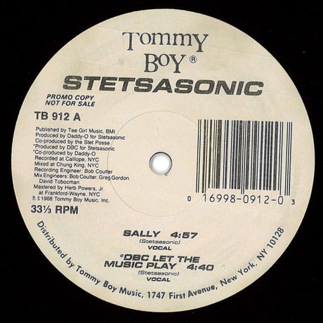 Stetsasonic – Sally / DBC Let The Music Play