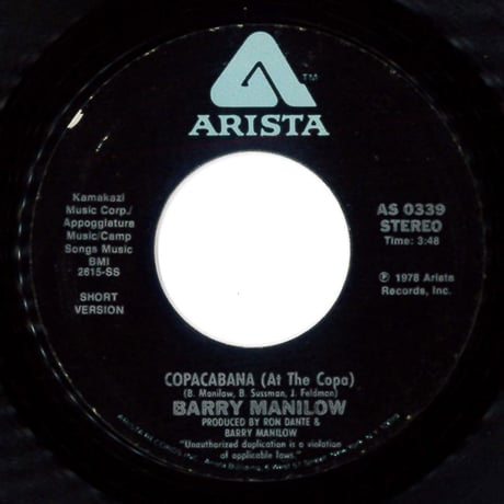 Barry Manilow - Copacabana (At The Copa)