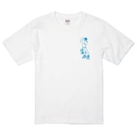 SF_Not Playing Tee (White×L-Blue)