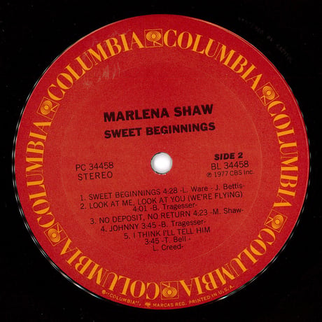 Marlena Shaw – Sweet Beginnings