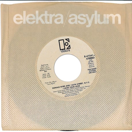 Donald Byrd & 125th Street, N.Y.C. – I Love Your Love