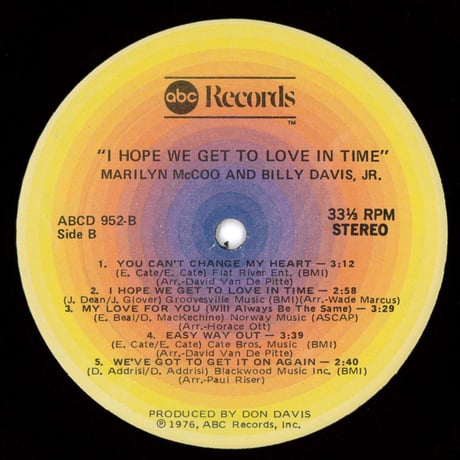 Marilyn McCoo & Billy Davis, Jr. - I Hope We Get To Love In Time