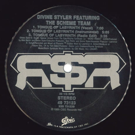 Divine Styler Featuring The Scheme Team – Ain't Sayin Nothin / Tongue Of Labyrinth