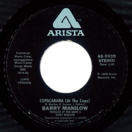 Barry Manilow - Copacabana (At The Copa)