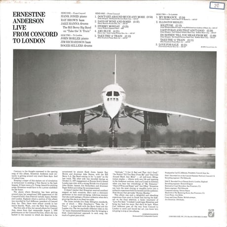 Ernestine Anderson – Live From Concord To London
