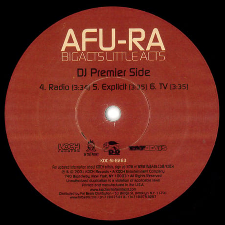 Afu-Ra – Bigacts Littleacts