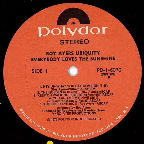 Roy Ayers Ubiquity – Everybody Loves The Sunshine