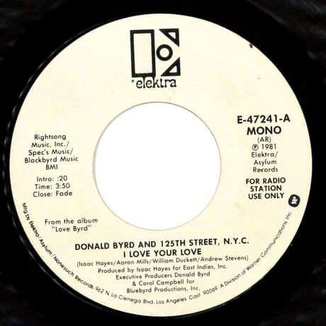 Donald Byrd & 125th Street, N.Y.C. – I Love Your Love