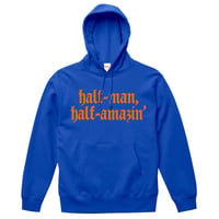 Half Man - Half Amazin' Hoodie (Mets Blue)