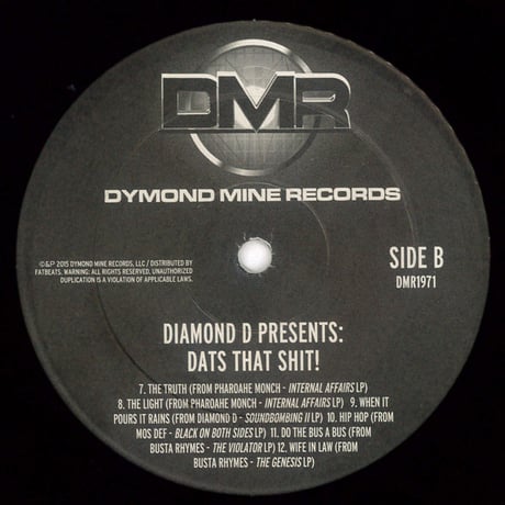 Diamond D - Dat's That Shit! An Exclusive Collection Of Rare Instrumentals From The DAT Vault