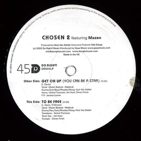 Chosen 2 - Get On Up / To Be Free