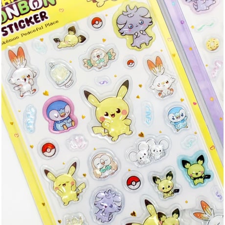 韓国限定ポケモンボンボンドロップステッカー