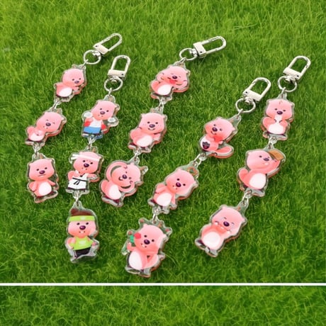 잔망루피 모빌형 아크릴 키링 ジャンマンルピーモービル型アクリルキーホルダー