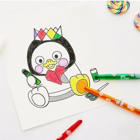 펭수 샤프식 색연필　ペンスシャープ式　色鉛筆