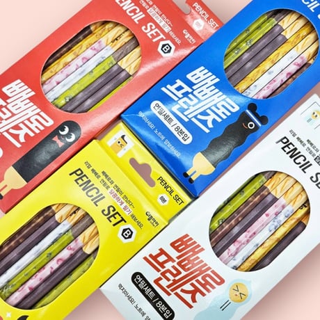 빼빼로연필세트 ペペロ鉛筆セット