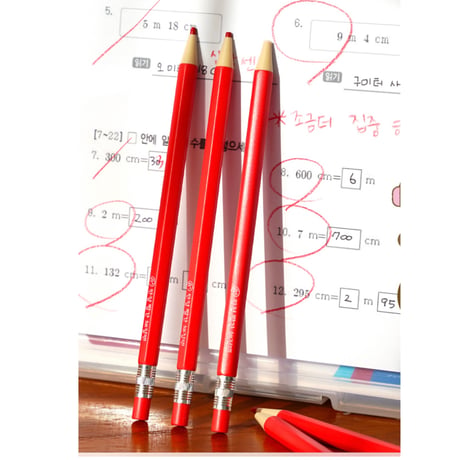 만점 빨간 채점펜　満点赤色採点ペン（赤色鉛筆）