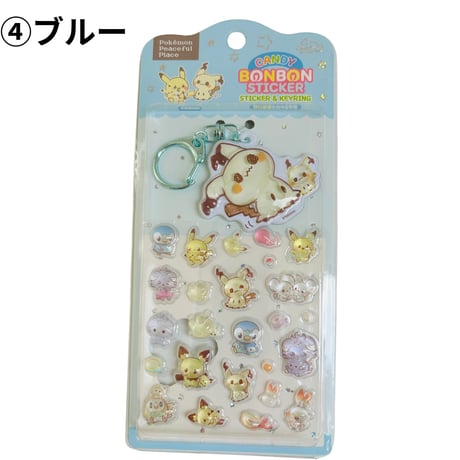 韓国限定ポケモン【ステッカー&キーホルダー付き】ボンボンドロップステッカー