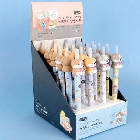 이리눕개 캐릭터 만년샤프　ワンちゃんキャラクター万年シャーペン