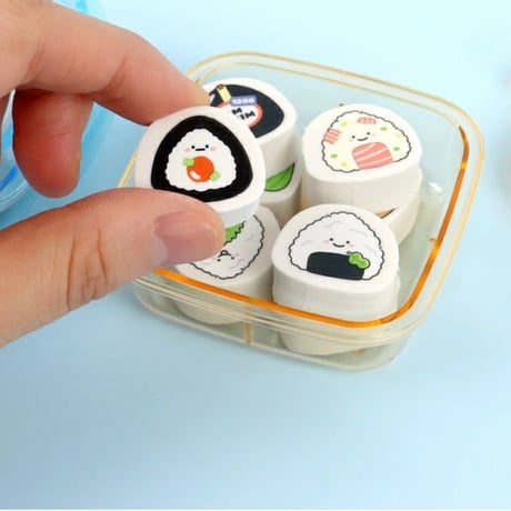 삼각김밥 도시락지우개　三角おにぎりお弁当消しゴム