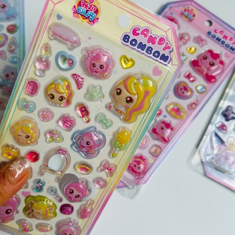 プリンセスキャッチティニピン キャンディボンボンステッカー