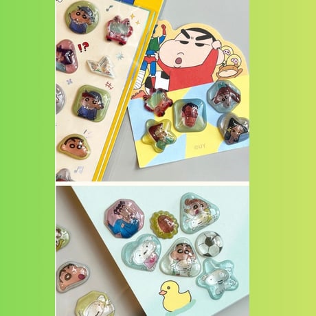 CRAYON SHINCHAN ３D크리스탈 스티커クレヨンしんちゃん３Dクリスタルステッカー