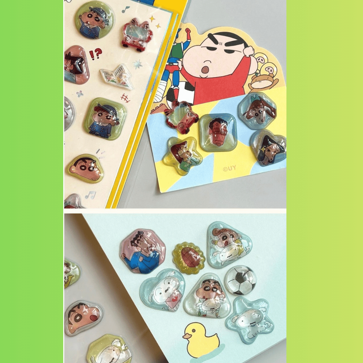 CRAYON SHINCHAN 3D크리스탈 스티커クレヨンしんちゃん3Dクリスタル