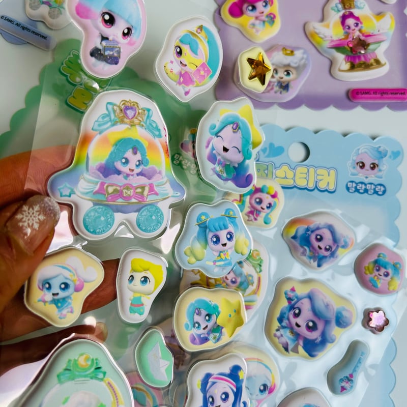 캐치！티니핑 빅페이스 모찌 스티커 キャッチティニピン ビッグ