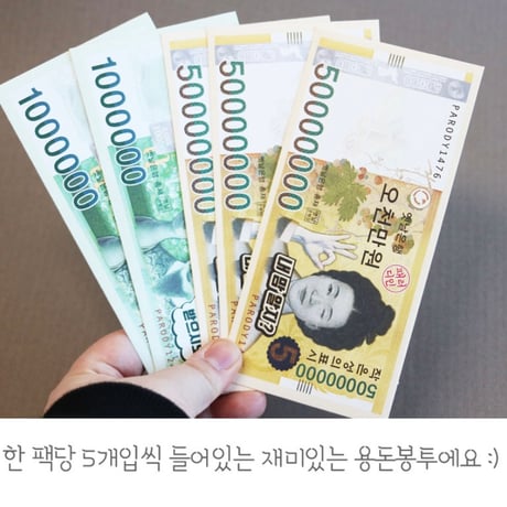 돈다발 돈봉투세트　札束お金封筒（５枚）セット