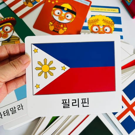 뽀로로 국기카드　ポロロ国旗カード