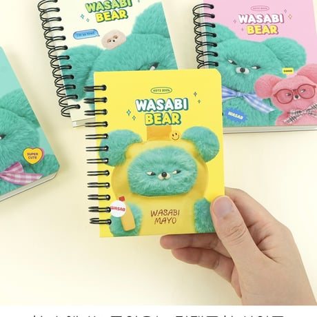 와사비베어　WASABI　BEAR ミニリングノート