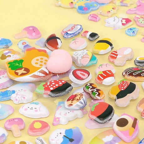 말랑말랑3D엉덩이스티커　ぷにぷに３Dおしりステッカー