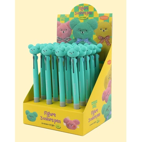 WASABI BEAR 피규어3색볼펜 フィギュア3色ボールペン