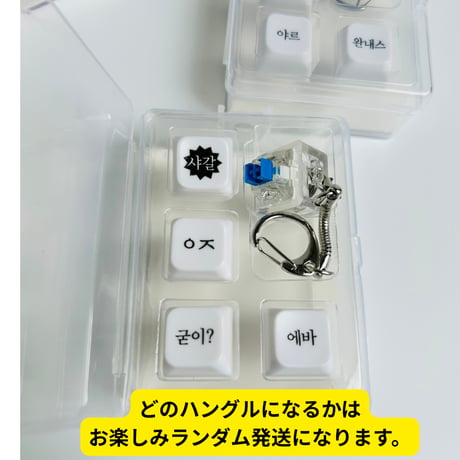 光る！ハングルカチカチキーリング