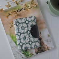 留め具付きブックカバー　anemone