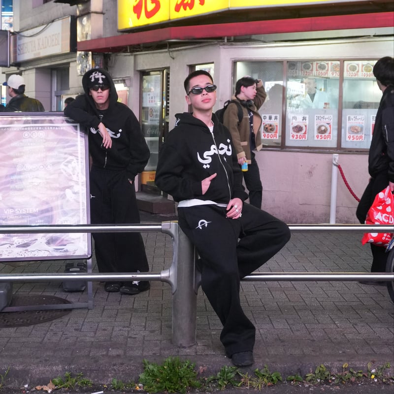 luvstar Arabic hoodie L (ステッカー付) ASTRAL ARABIC LOGO ZIP HOODIE | ASTRAL