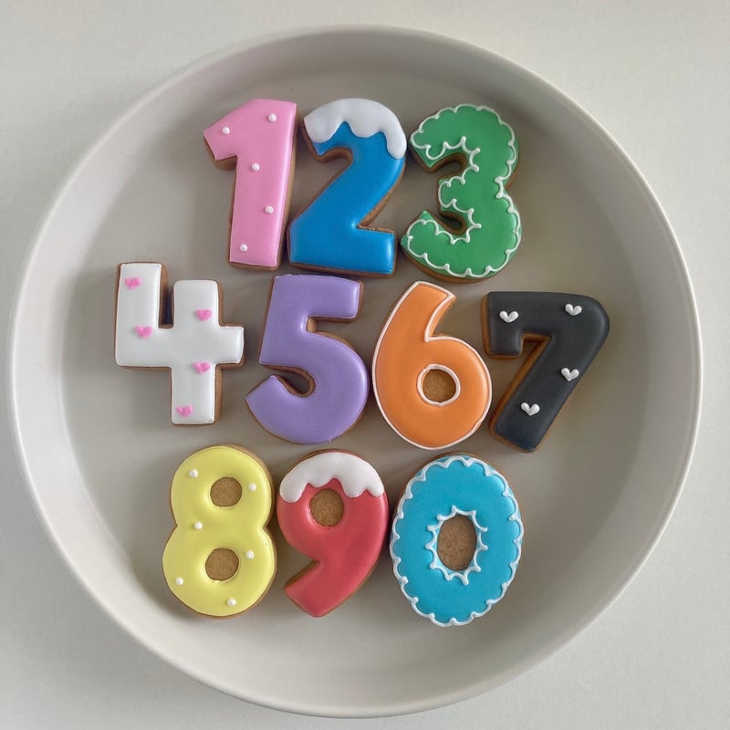 数字のアイシングクッキー | NICO COOKIE COLOR